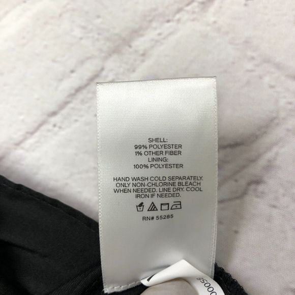 NWT Express Textured Clip Dot Tiered Trapeze Dress Size Small Black B247 -23 - Picture 7 of 16